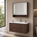 AURA White 90 cm Bathroom Vanity Cabinet with Basin