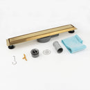 Gold Linear Shower Floor Drain