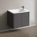 Bathroom Vanity Cabinet with Basin NOVA DARK GREY 60 cm