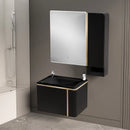 Bathroom Vanity Cabinet with Basin Set DOLCE BLACK 60 cm