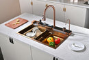 Rose Gold Waterfall Multifunctional Kitchen Sink
