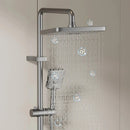 Thermostatic 4-Function Shower System with Piano Buttons D16