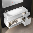 ROMA WHITE 100 cm Bathroom Vanity Cabinet with Basin
