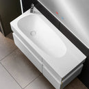ROMA WHITE 100 cm Bathroom Vanity Cabinet with Basin