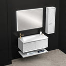 NAVONA WHITE 90 cm Bathroom Vanity Cabinet with Basin