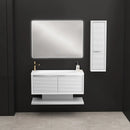 NAVONA WHITE 90 cm Bathroom Vanity Cabinet with Basin