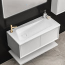 NAVONA WHITE 90 cm Bathroom Vanity Cabinet with Basin