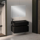 ROMA BLACK 100 cm Bathroom Vanity Cabinet with Basin