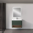 Bathroom Vanity Cabinet with Basin TERRA UNO GREEN 74 cm