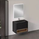 Bathroom Vanity Cabinet with Basin TERRA UNO BLACK 74 cm