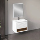 Bathroom Vanity Cabinet with Basin TERRA UNO WHITE 74 cm