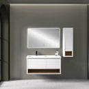 Bathroom Vanity Cabinet with Basin TERRA WHITE 110 cm