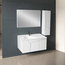 Bathroom Vanity Cabinet with Basin VELA White 100 cm