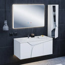 Bathroom Vanity Cabinet with Basin VELA White 100 cm