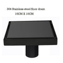 Square Black Shower Floor Drain