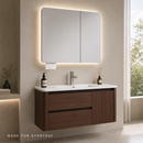 2801 Walnut Balance Bathroom Vanity Cabinet with Basin
