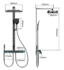 Modern Hydromassage Shower with LED Display D38-W