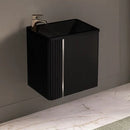 LINEA BLACK 60 cm PVC Bathroom Vanity Cabinet with Basin
