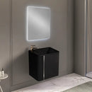 LINEA BLACK 60 cm PVC Bathroom Vanity Cabinet with Basin