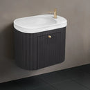 MODO DARK GREY 60 cm PVC Bathroom Vanity Cabinet with Basin