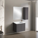 Bathroom Vanity Cabinet with Basin Set NOVA DARK GREY 60 cm